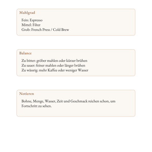 Ryder Coffee Brew Journal - Digitales Kaffee-Tagebuch für zuhause