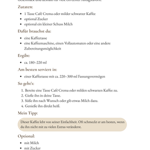 Kaffee zuhause wie im Café – Digitales Rezeptbuch für Anfänger
