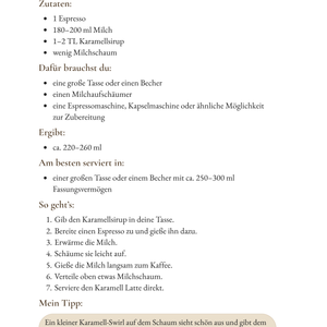Kaffee zuhause wie im Café – Digitales Rezeptbuch für Anfänger
